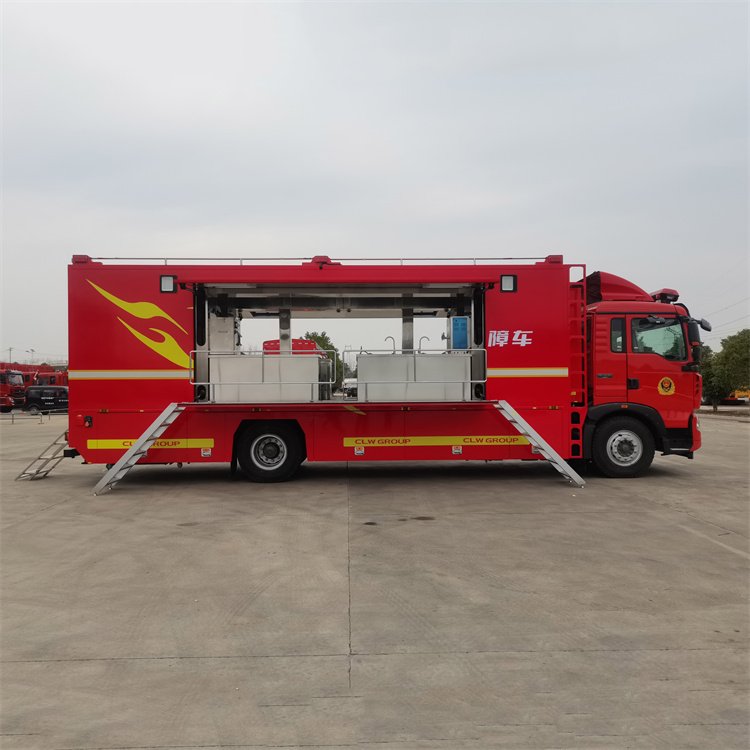 24人重汽豪沃應(yīng)急保障雙擴展宿營車 多功能指揮與后勤保障一體化解決方案